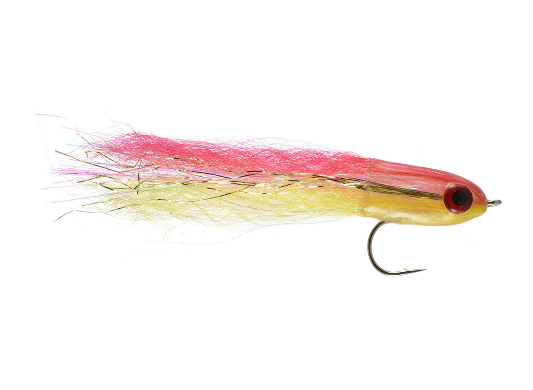airhead fishing lure Bisharat's #3/0 / Chartreuse/White Large baitfish eyes and simple yet striking contrasts in color round out this almost perfect baitfish imitation DOA CAL Airhead Paddle Tail