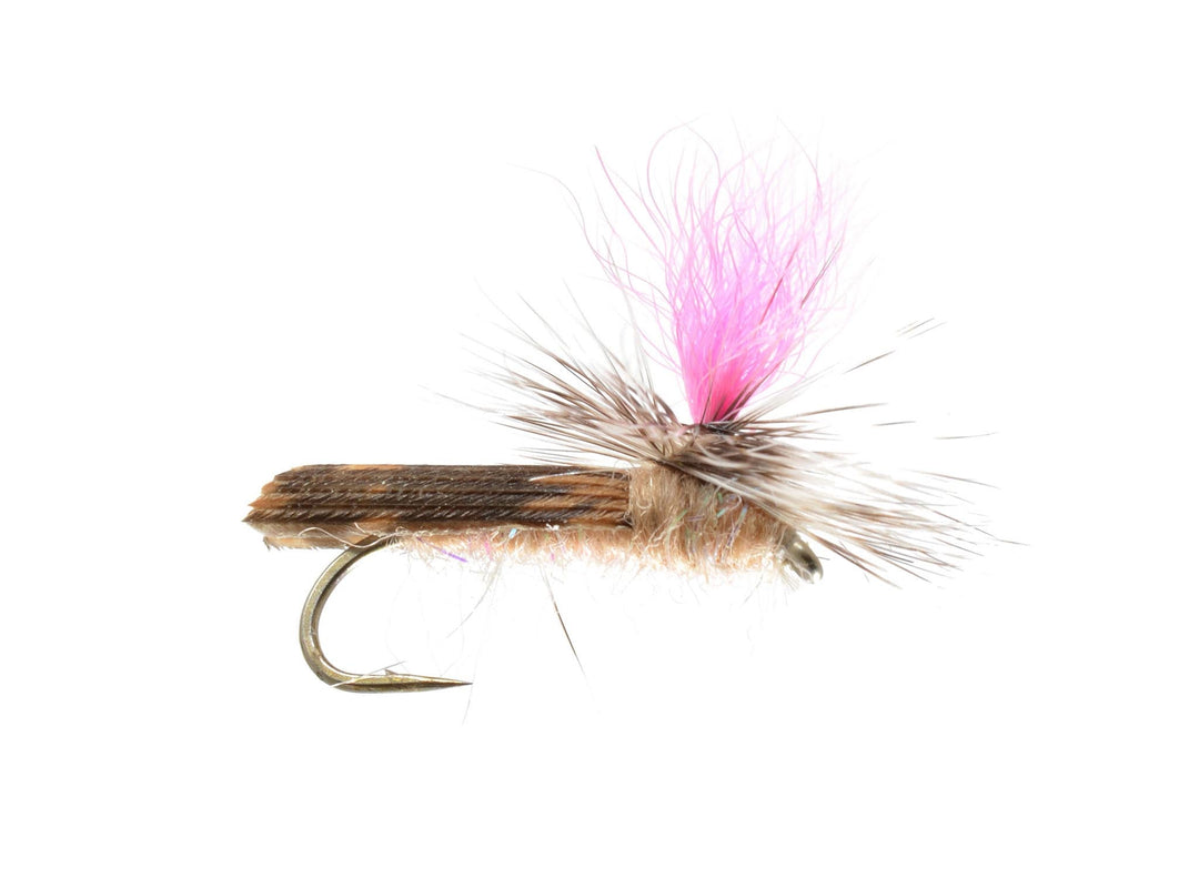 Hi-Viz Parachute Caddis w/ Pink Post - Tan