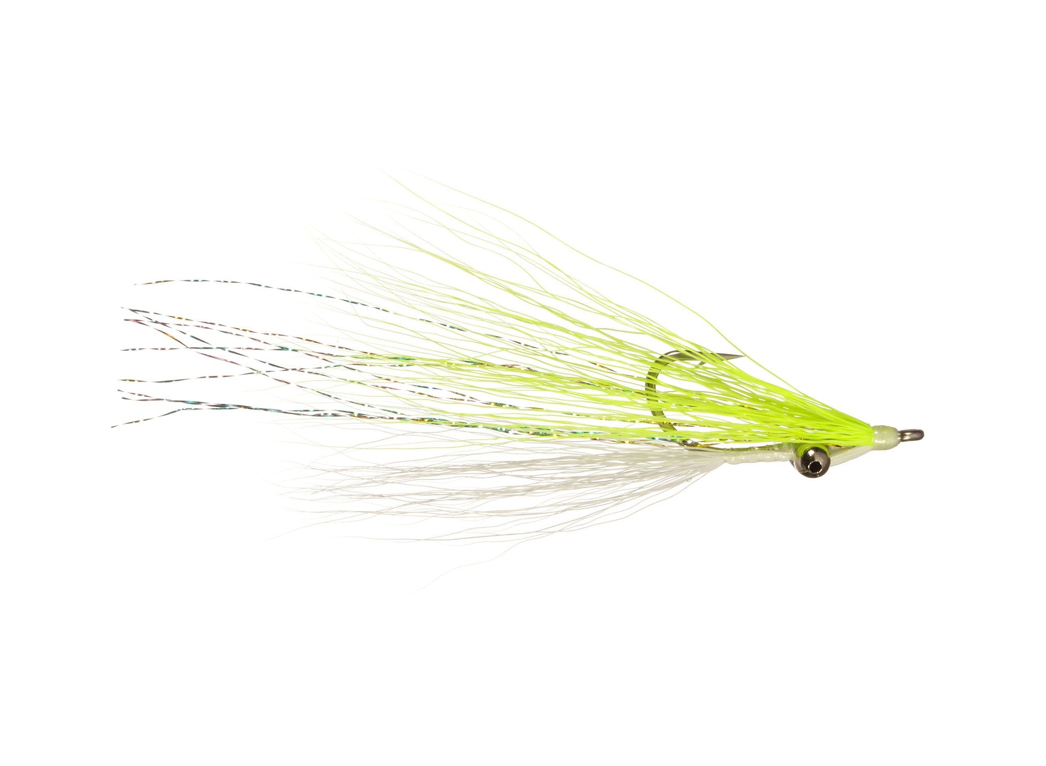 Clouser's Skinny Water Clouser - Chart/White